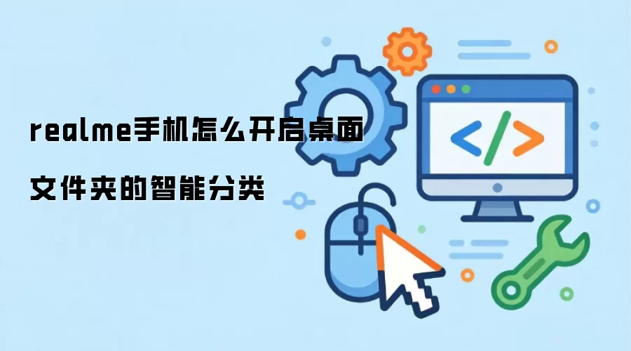 realme手机怎么开启桌面文件夹的智能分类
