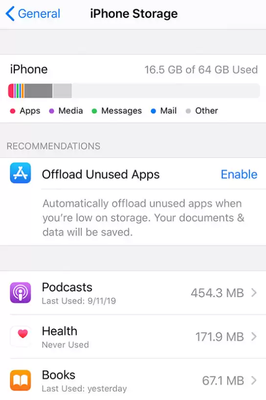 iPhone 使用技巧:及时关注手机储存容量 iPhone 使用技巧:及时关注手机储存容量