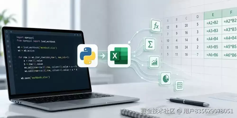 Python Excel自动化插入各种类型的公式和函数的完整指南