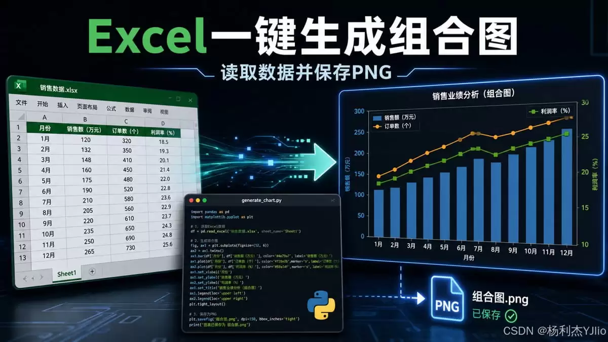 使用Python制作Excel组合图表的完整指南
