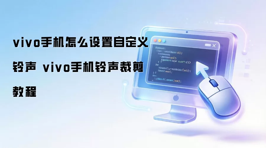 vivo手机怎么设置自定义铃声 vivo手机铃声裁剪教程