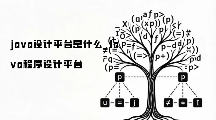java设计平台是什么_Java程序设计平台