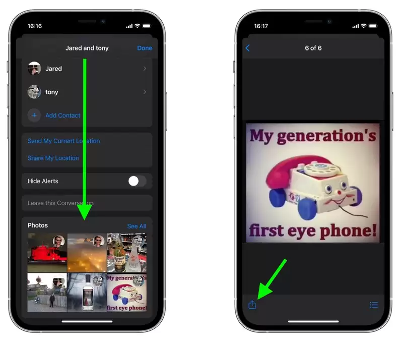 如何在 iPhone 的「信息」中保存收到的文件? 如何在 iPhone 的「信息」中保存收到的文件?
