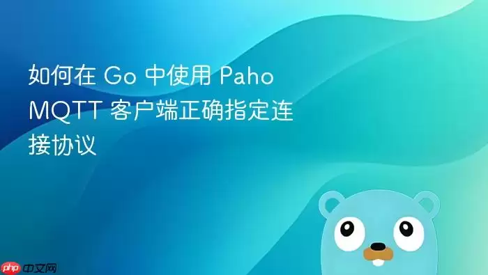 如何在 Go 中使用 Paho MQTT 客户端正确指定连接协议