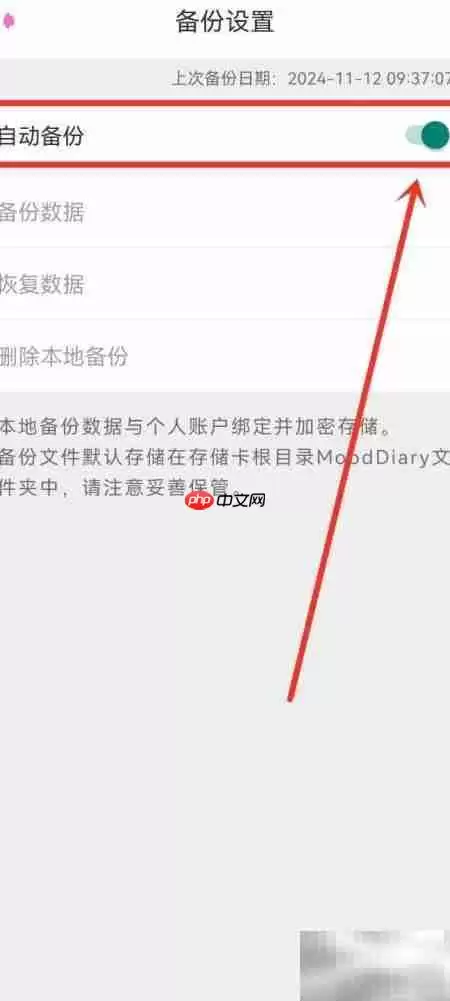 密码日记本自动备份开启指南