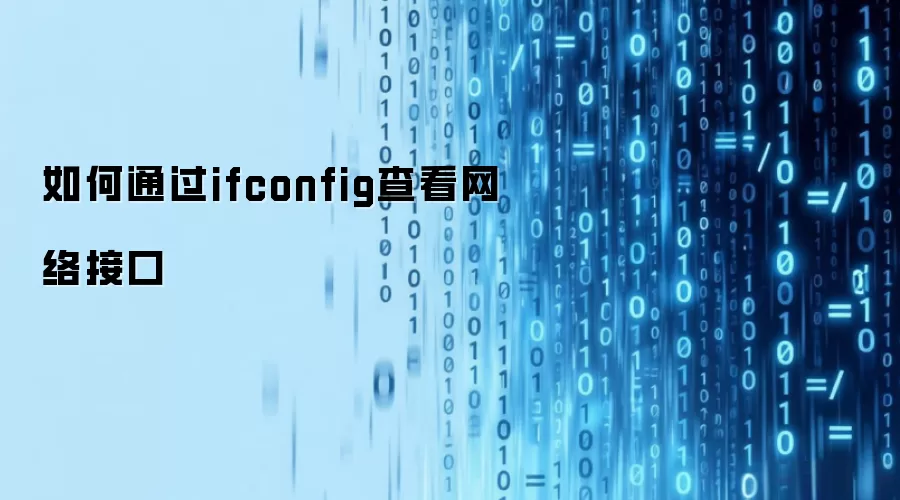 如何通过ifconfig查看网络接口