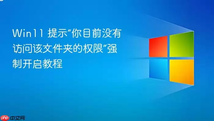 Win11 提示“你目前没有访问该文件夹的权限”强制开启教程