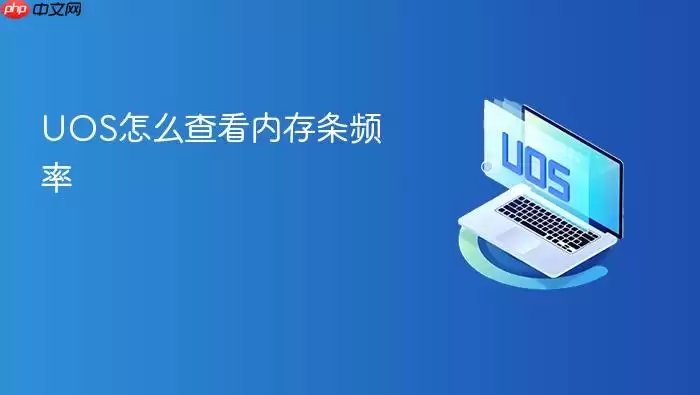 UOS怎么查看内存条频率