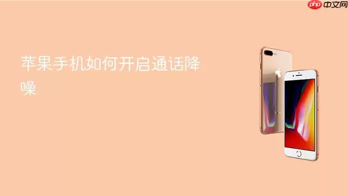 苹果手机如何开启通话降噪