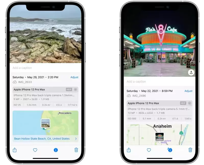 iOS 15 照片应用新改进:支持查看 EXIF 信息以及图片来源 iOS 15 照片应用新改进:支持查看 EXIF 信息以及图片来源