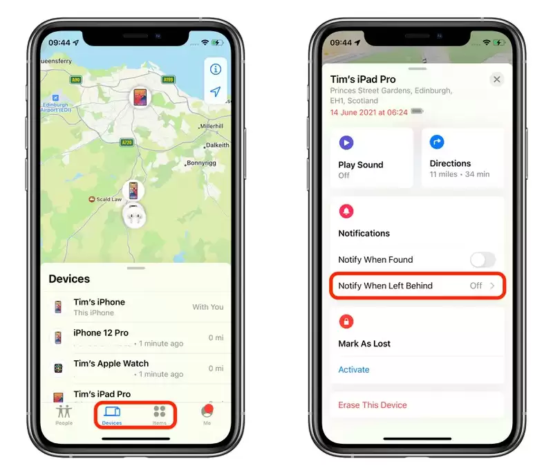 iOS 15 小技巧:在 iPhone 上设置“遗忘时通知”,及时找回 AirTag 或 AirPods iOS 15 小技巧:在 iPhone 上设置“遗忘时通知”,及时找回 AirTag 或 AirPods