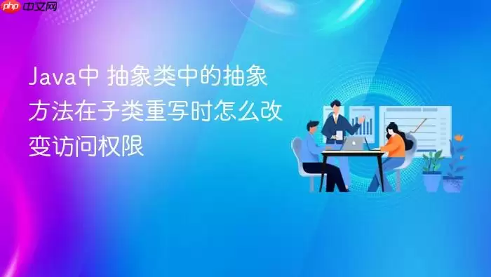 Ja va中 抽象类中的抽象方法在子类重写时怎么改变访问权限