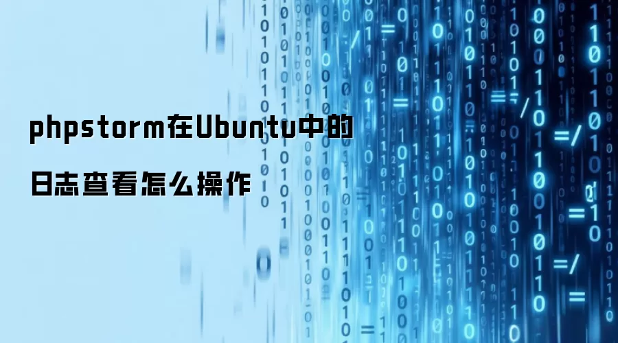 phpstorm在Ubuntu中的日志查看怎么操作