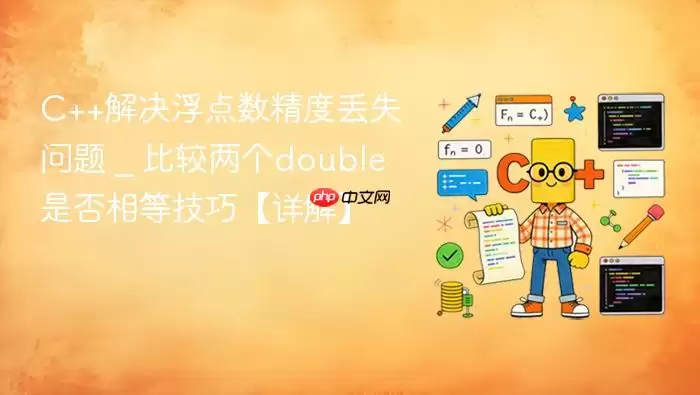 C++解决浮点数精度丢失问题 _ 比较两个double是否相等技巧【详解】
