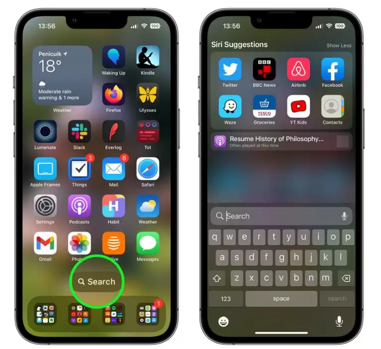 升级到 iOS 16 后,如何删除主屏幕上的搜索按钮? 升级到 iOS 16 后,如何删除主屏幕上的搜索按钮?