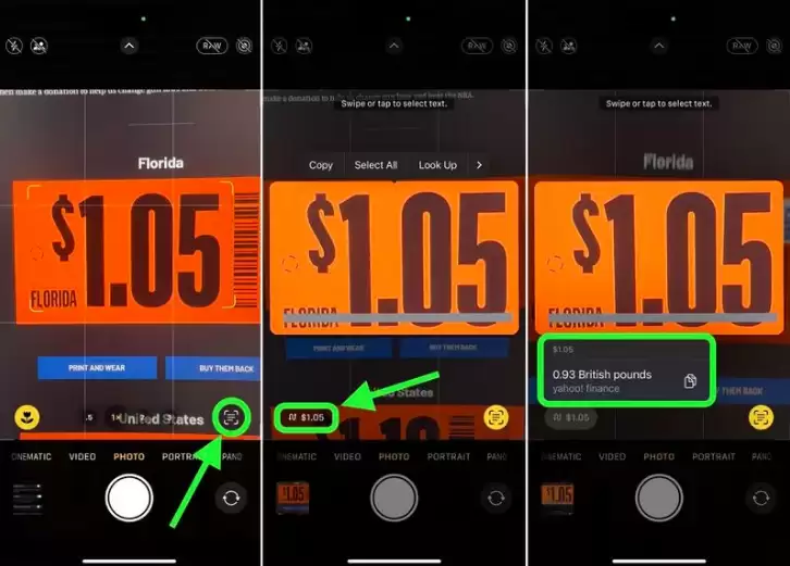 iOS 16 小技巧:使用 iPhone 相机的实时文本功能进行汇率换算 iOS 16 小技巧:使用 iPhone 相机的实时文本功能进行汇率换算