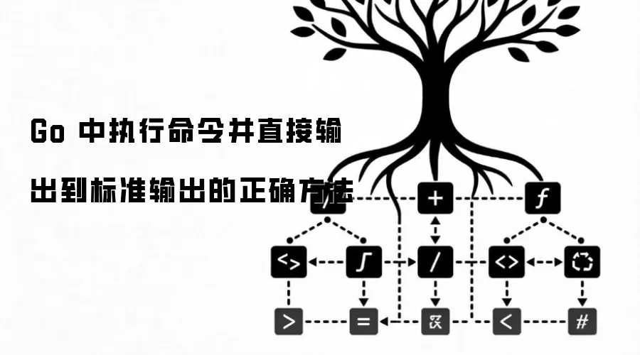 Go 中执行命令并直接输出到标准输出的正确方法