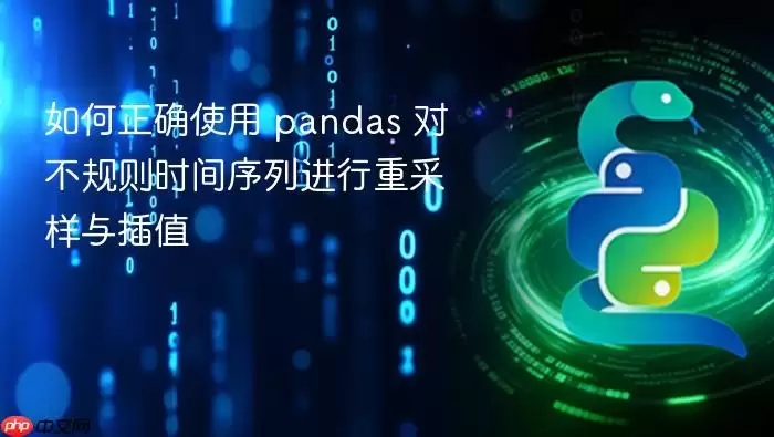 如何正确使用 pandas 对不规则时间序列进行重采样与插值