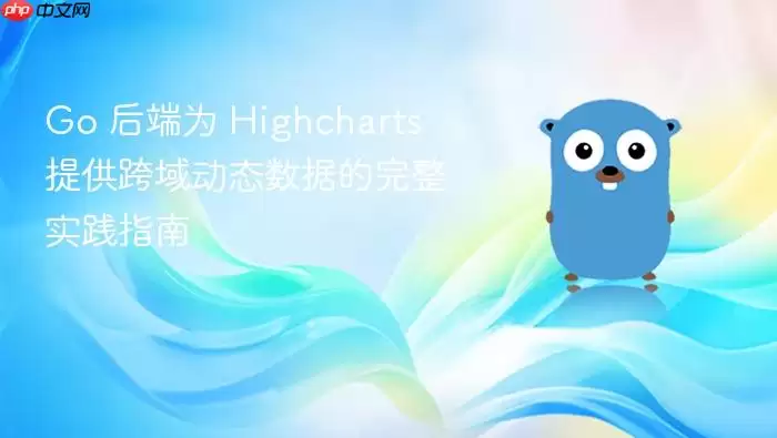 Go 后端为 Highcharts 提供跨域动态数据的完整实践指南