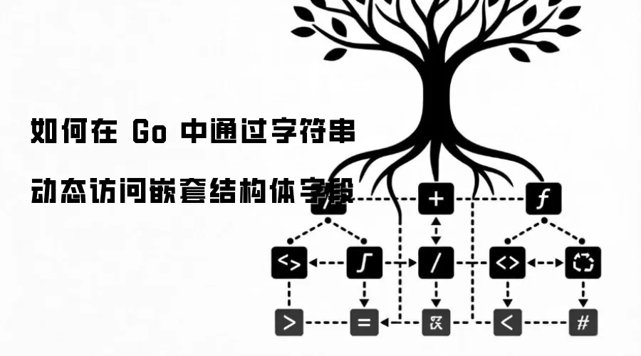 如何在 Go 中通过字符串动态访问嵌套结构体字段