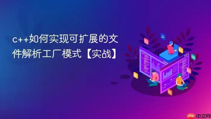 c++如何实现可扩展的文件解析工厂模式【实战】