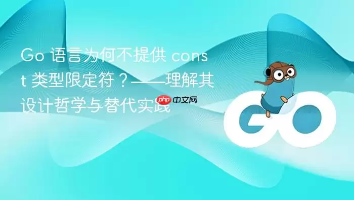 Go 语言为何不提供 const 类型限定符？——理解其设计哲学与替代实践