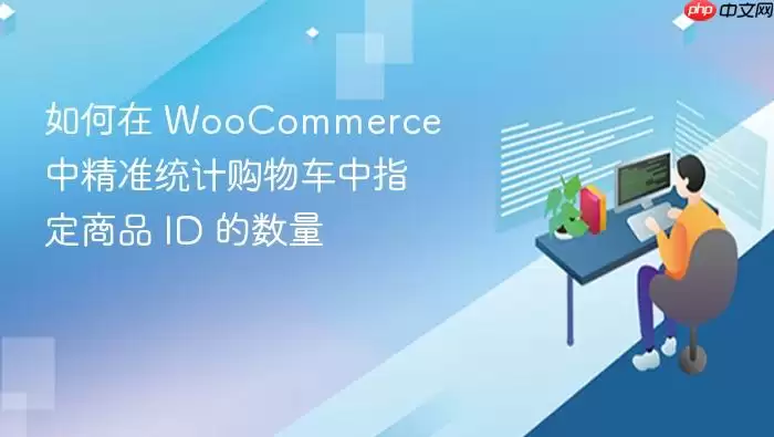 如何在 WooCommerce 中精准统计购物车中指定商品 ID 的数量