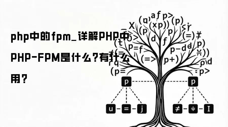 php中的fpm_详解PHP中PHP-FPM是什么？有什么用？