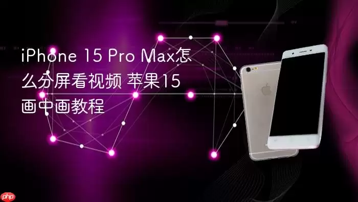 iPhone 15 Pro Max怎么分屏看视频 苹果15画中画教程