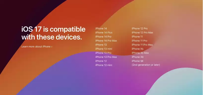 哪些机型可以升级到 iOS 17? iOS 17支持机型汇总 哪些机型可以升级到 iOS 17? iOS 17支持机型汇总