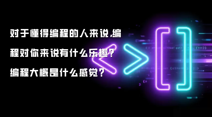 对于懂得编程的人来说，编程对你来说有什么乐趣？编程大概是什么感觉？