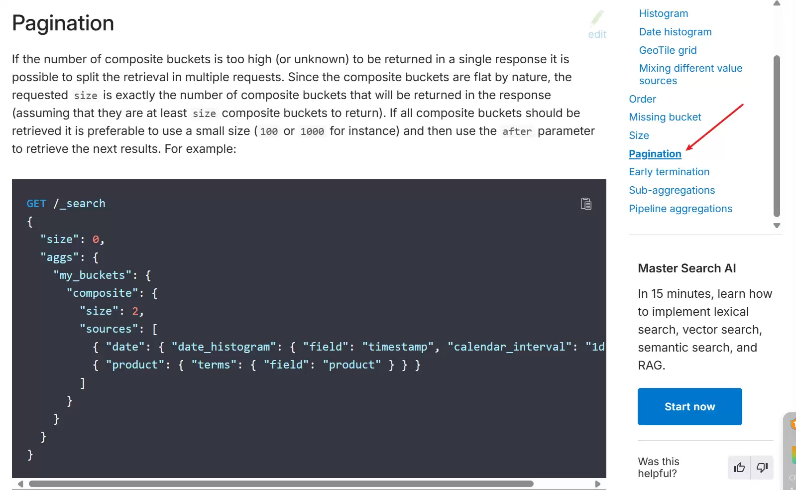 ElasticSearch使用CompositeAggregation实现桶的分页查询功能