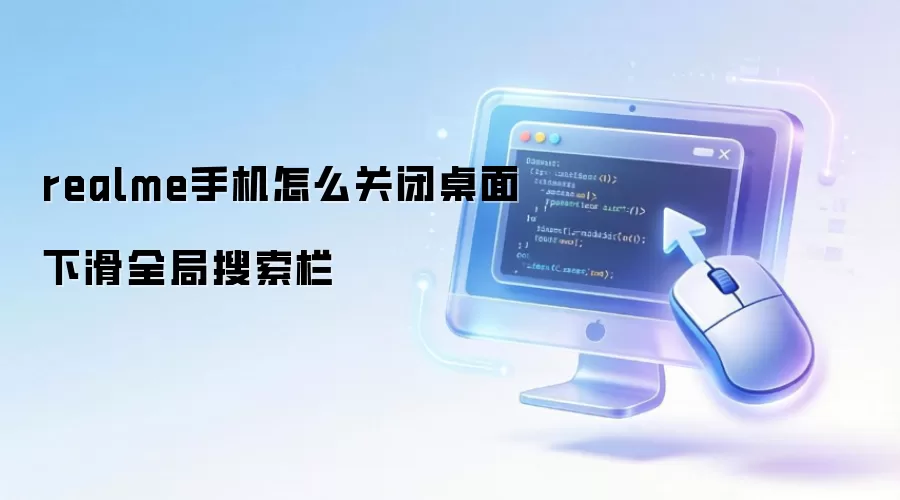 realme手机怎么关闭桌面下滑全局搜索栏