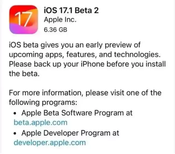 iOS / iPadOS 17.1 Beta 2 更新内容汇总 iOS / iPadOS 17.1 Beta 2 更新内容汇总