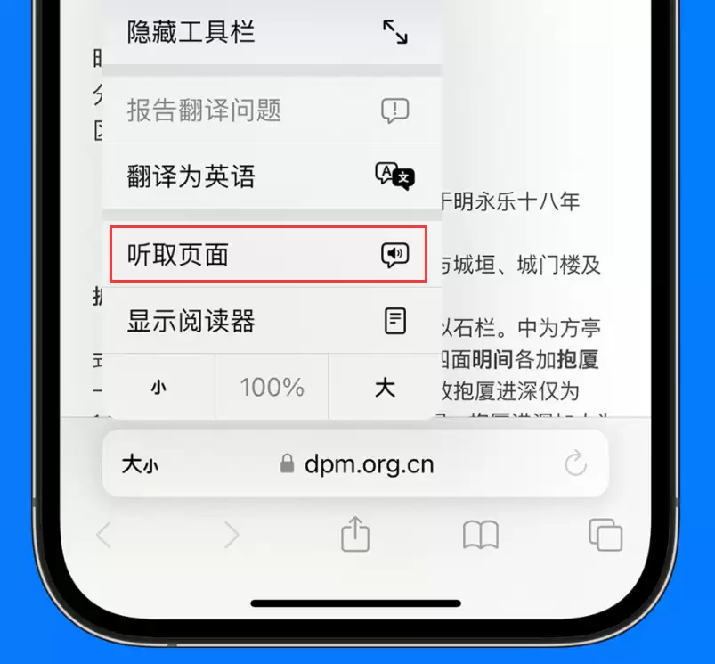 iOS 17 新功能:让 Siri 帮你朗读网页中的内容 iOS 17 新功能:让 Siri 帮你朗读网页中的内容