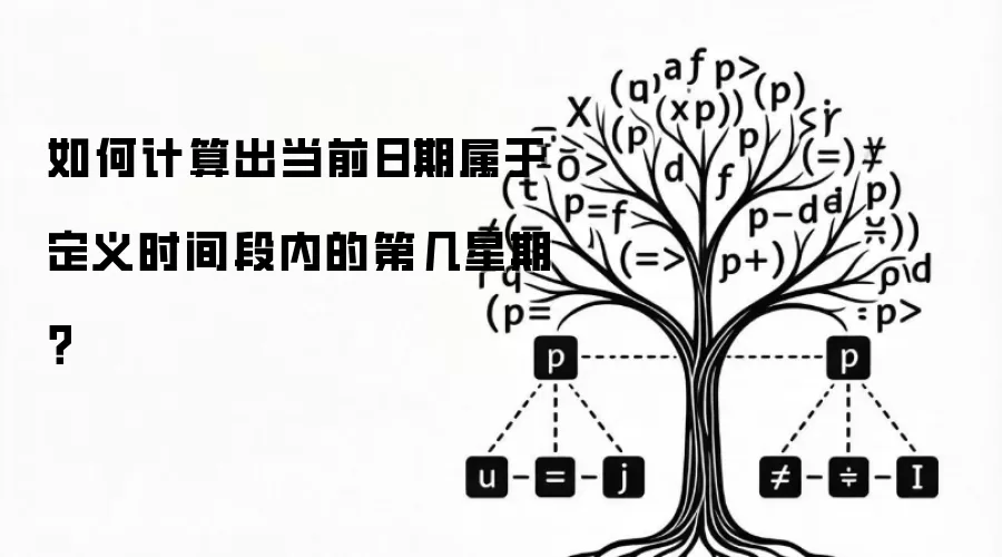 如何计算出当前日期属于定义时间段内的第几星期？