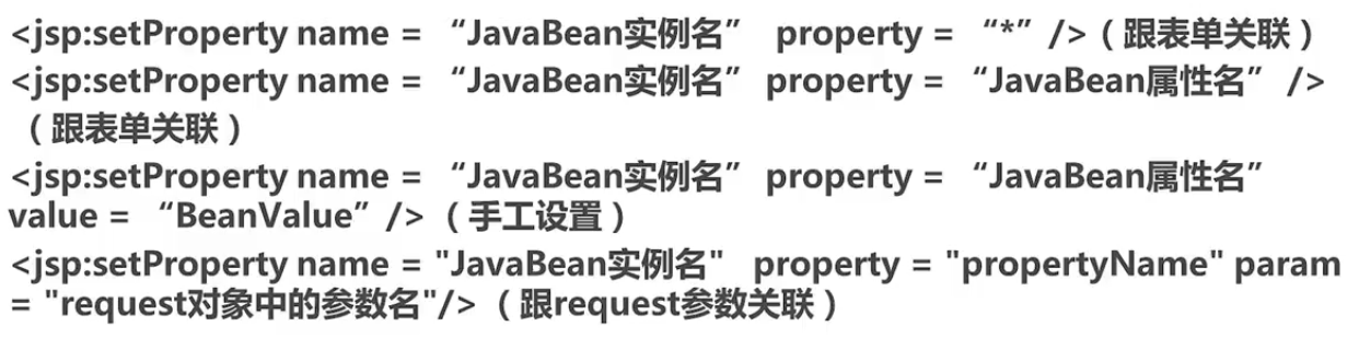 JSP的setProperty的使用方法