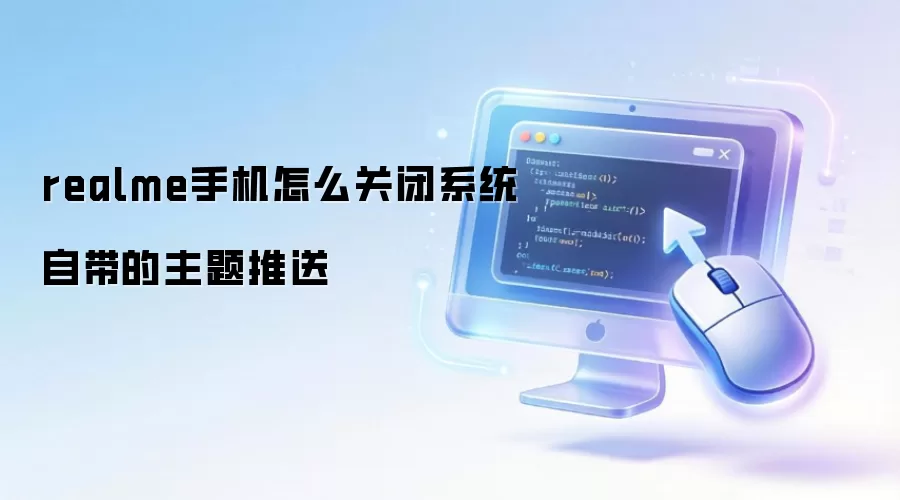 realme手机怎么关闭系统自带的主题推送