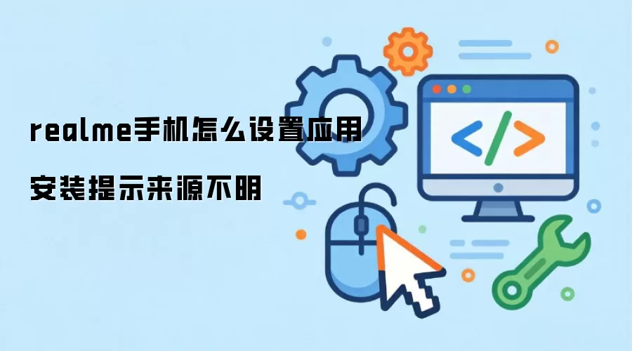 realme手机怎么设置应用安装提示来源不明