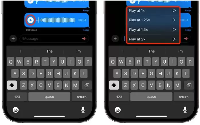 苹果iPhone 15如何调整音频消息速度? 苹果iPhone 15如何调整音频消息速度?