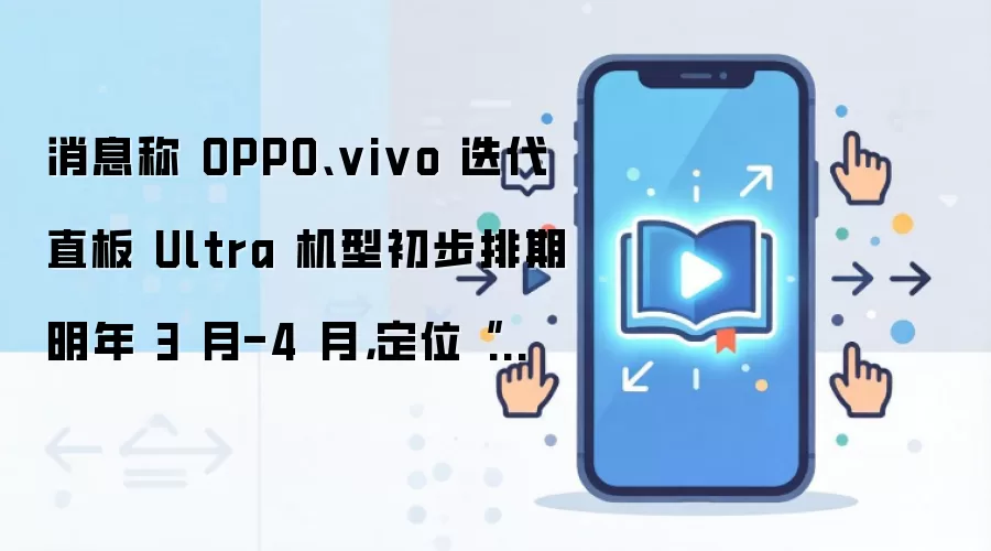 消息称 OPPO、vivo 迭代直板 Ultra 机型初步排期明年 3 月-4 月,定位“万元档超影像旗舰”