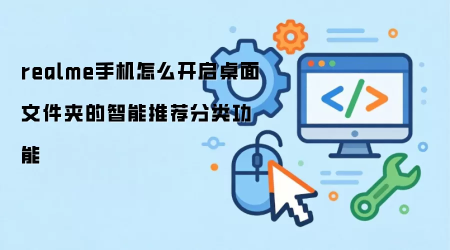 realme手机怎么开启桌面文件夹的智能推荐分类功能