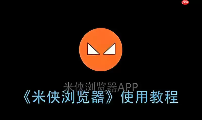 米侠浏览器访问网页一直转圈怎么办