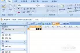 如何在access中调整数据表列宽