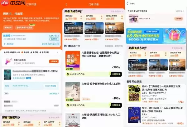 “买完演唱会门票，顺手把酒店订了！” 飞猪与大麦推出观演旅游预订服务