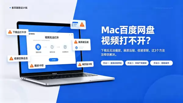 Mac怎么看百度网盘视频，三个实用技巧分享，免费倍速，画质高清
