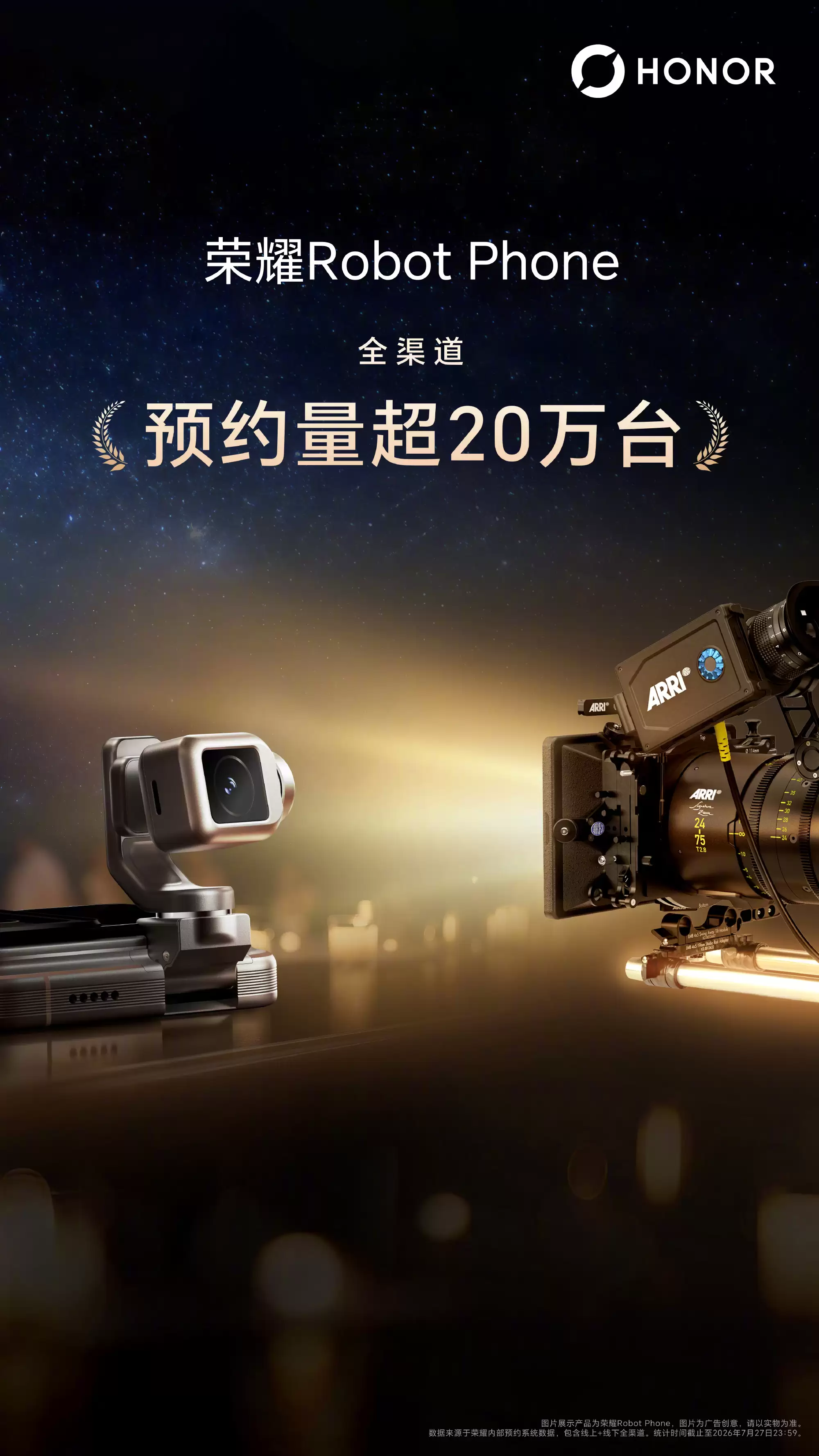 荣耀Robot Phone预约量突破20万台 超历代旗舰产品