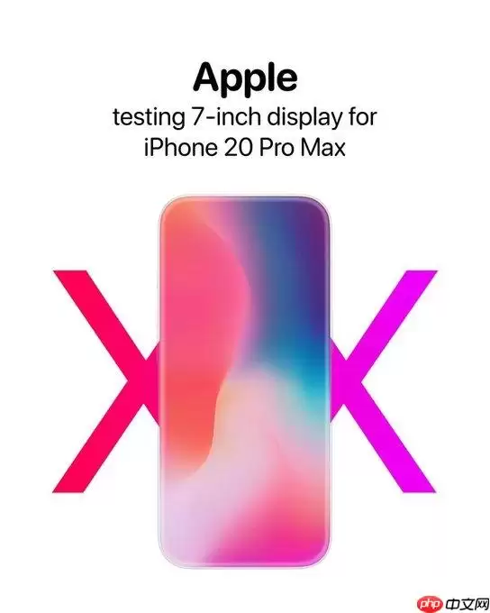 iPhone 20周年大招曝光：7英寸真全面屏+四微曲设计
