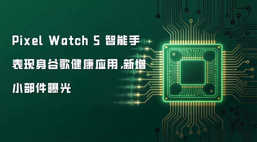 Pixel Watch 5 智能手表现身谷歌健康应用，新增小部件曝光