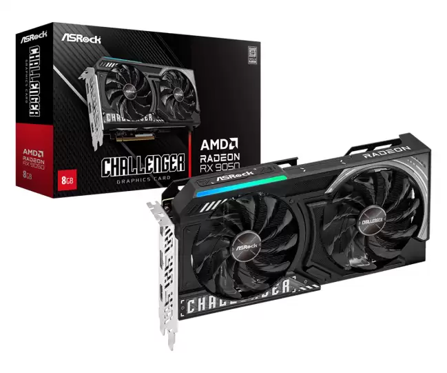 华擎推出 AMD Radeon RX 9050 Challenger 显卡：16CU + 4/8GB 显存